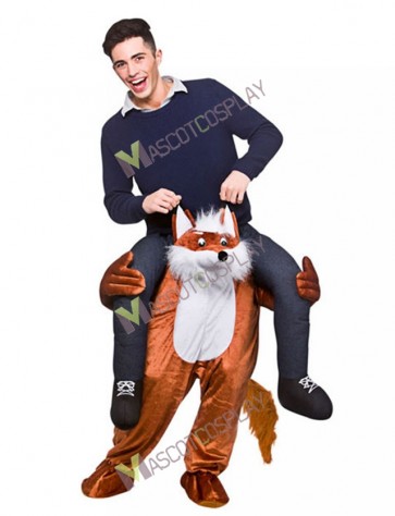 Carry Me Fantastic Fox Piggy Back Mascot Costume Ride On Funny Fancy Dress 