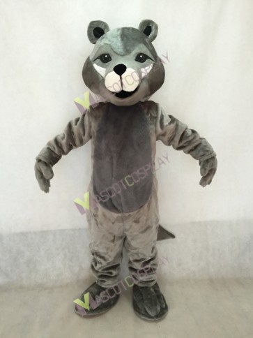 Grey Roger Wolf Mascot Costume