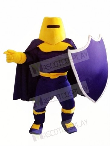 Purple Knight Spartan Trojan Mascot Costume 