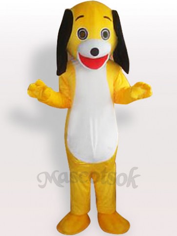 Yellow Little Dog Adult Mascot Costume