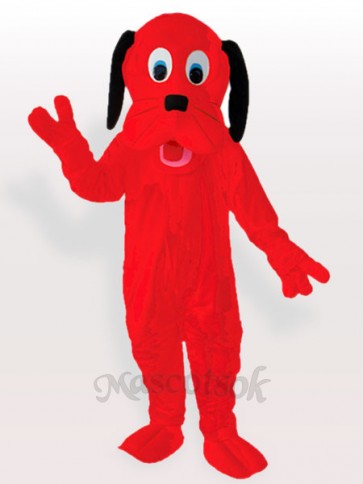 Fire Red Dog Adult Mascot Costume
