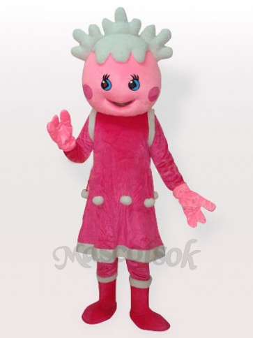 The Snow Pink Adult Mascot Costume
