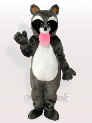 The Pink Tongue Raccon Adult Mascot Costume