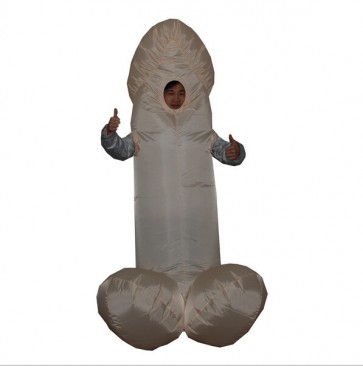 Adult inflatable penis costume Carnival costume for man Halloween clothing