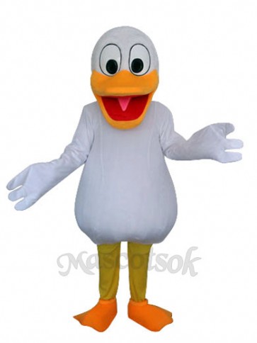 White Duck Mascot Adult Costume 
