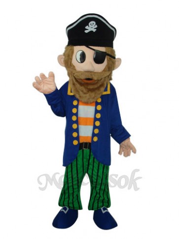 Captain Jack Sparrow Colorful Pirate Mascot Adult Costume 