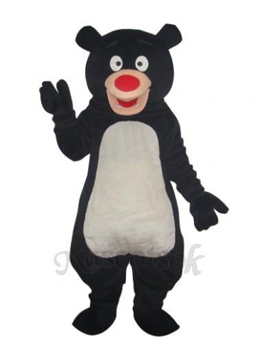 Black Blue Bear Mascot Adult Costume 