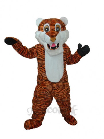 Reddish Brown Stripe Tiger Adult Mascot Costume 