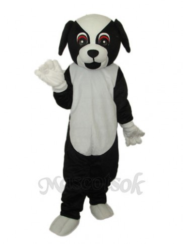 Black Dog Mascot Adult Costume 