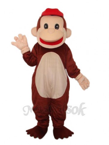 Revised Happy Monkey Mascot Adult Costume 