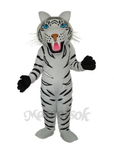 White Tiger Mascot Adult Costume 