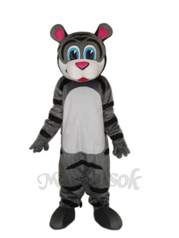 Small Gray Tiger Mascot Adult Costume 