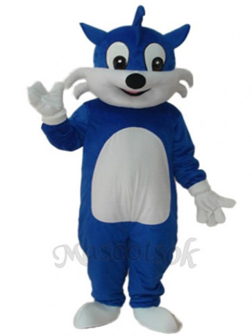Blue Cat Mascot Adult Costume 