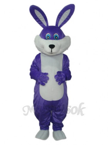 Easter Purple Rabbit Mascot Adult Costume 