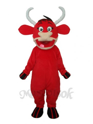 Little Red Cow Mascot Adult Costume 