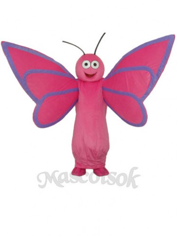 Pink Butterfly Mascot Adult Costume 