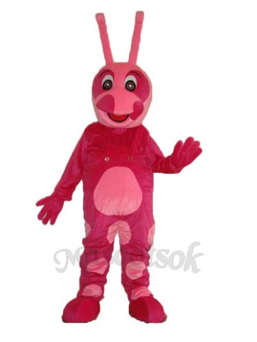 Strange Pink Caterpillar Mascot Adult Costume