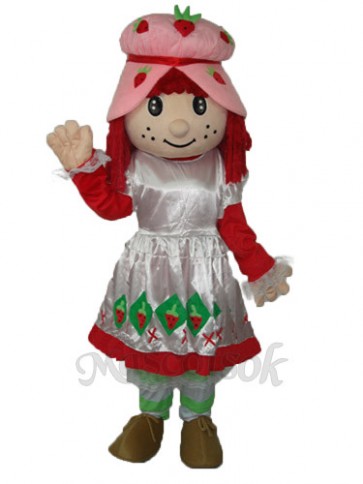 Strawberry Girl (revised edition) Mascot Adult Costume 