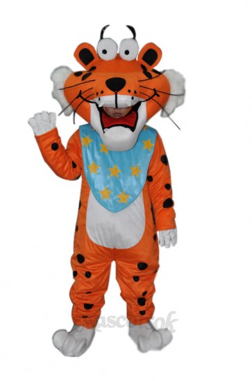 Spotted Funny Tiger Adult mascot costume 