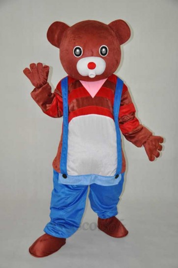 Brown bear, teddy bear plush adult mascot costume 