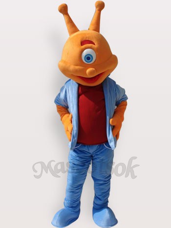 Alien Short Plush Adult Mascot Funny Costume