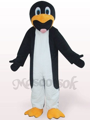 Black And White Slim Penguin Plush Mascot Costume