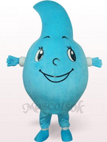 Blue Water-drop Plush Mascot Costume