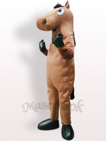 Brown Horse Plush Adult Mascot Costume