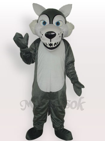 Gray Wolf Adult Mascot Costume