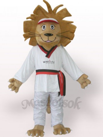 Happy Lion Plush Adult Mascot Costume