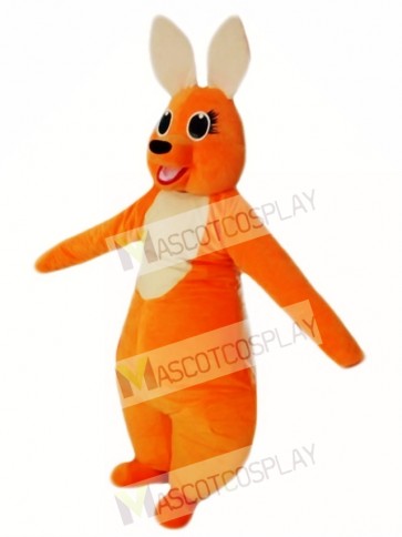 Orange Kangaroo Mascot Costume