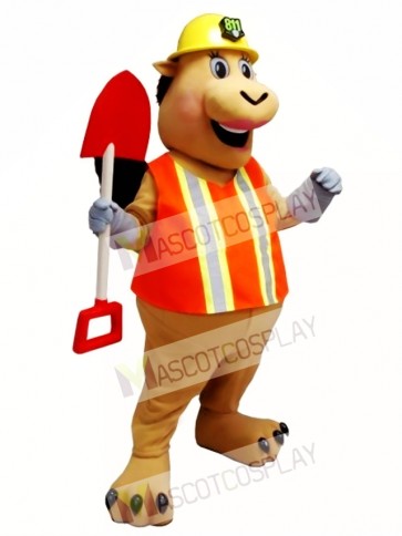 Worker Pig Mascot Costume