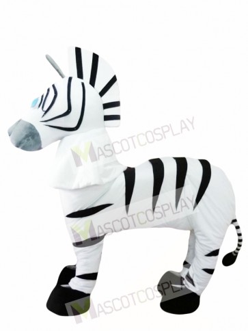 2 Person Adult Zebra Mascot Costumes  