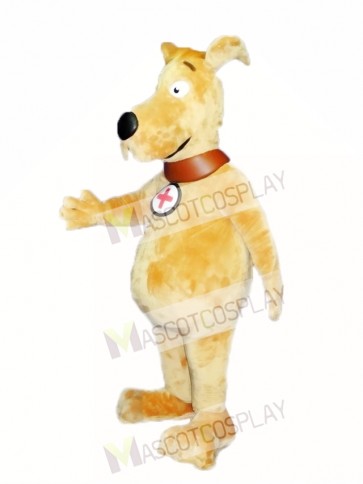 Cute Gold Dog Mascot Costume