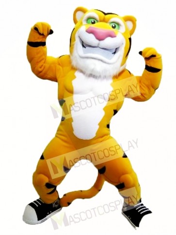 Power Muscle Tiger Mascot Costume