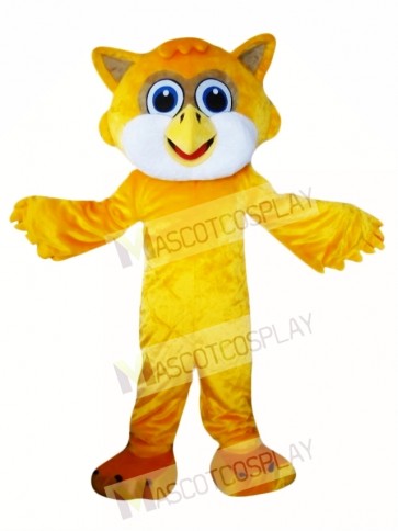 Yellow Owl Mascot Costume