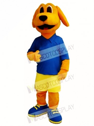 Cute Golden Dog Mascot Costume