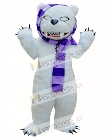 White Beggar Bear Mascot Costumes 