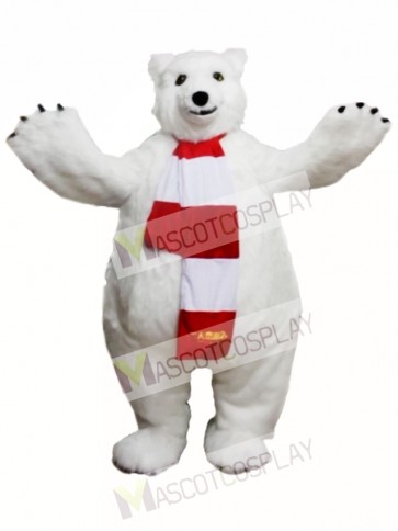 Polar Bear Mascot Costume  