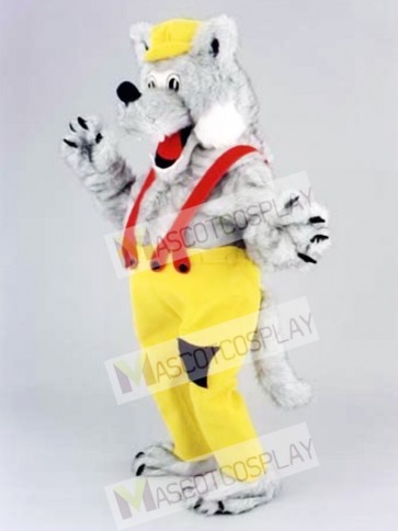 Happy Wolf Mascot Costume  