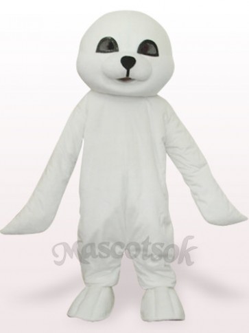 Lovely White Seal Plush Adult Mascot Costume