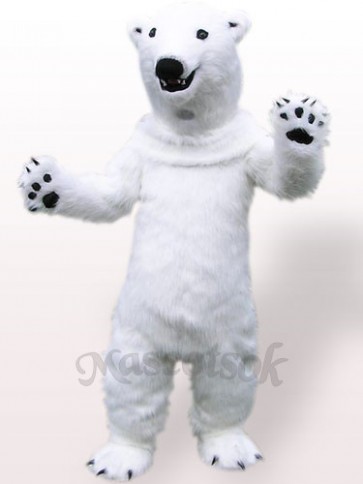 Polar Bear Plush Adult Mascot Costume