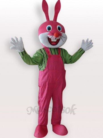 Easter Rabbit Short Plush Adult Mascot Costume
