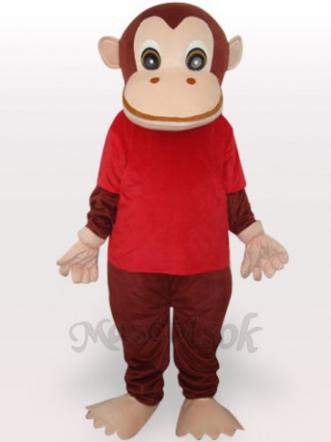 Red Gorilla Adult Mascot Funny Costume