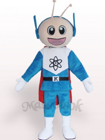Super Man Short Plush Adult Mascot Costume