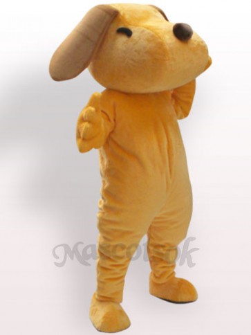 Yellow Dog Plush Adult Mascot Costume  Yellow Dog Plush Adult Mascot Costume