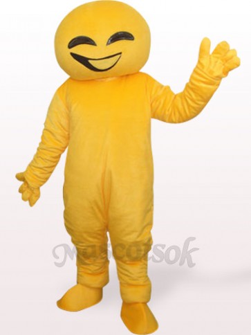 Yellow Doll Plush Adult Mascot Costume
