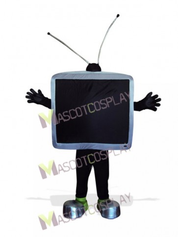 Black TV Telvision for Adult Mascot Costume 