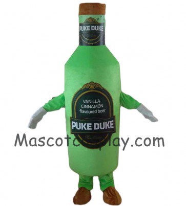 Green Vanilla Cinnamon Beer Bottle Mascot Costume Green Bottle Mascot Costumes