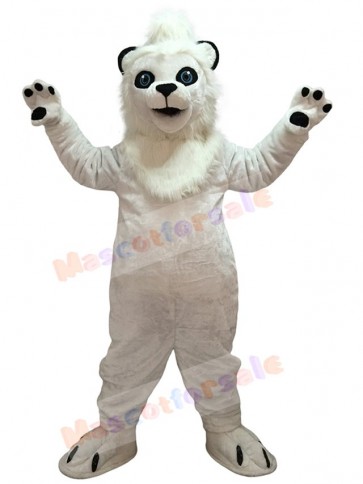 White Lion Mascot Costume